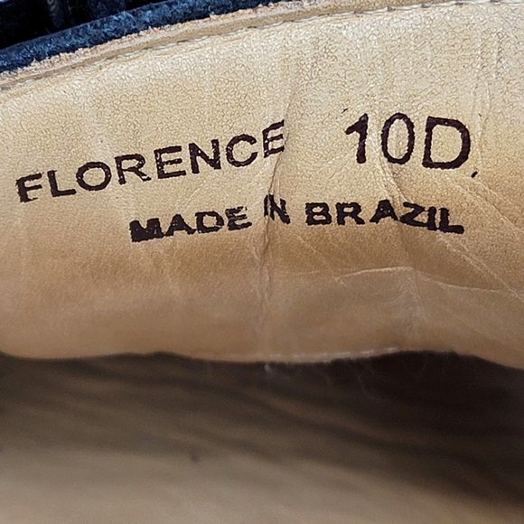 Belvedere Studio Florence Cap Toe Men's Dress Shoes Black US Size 10D - Picture 8 of 8